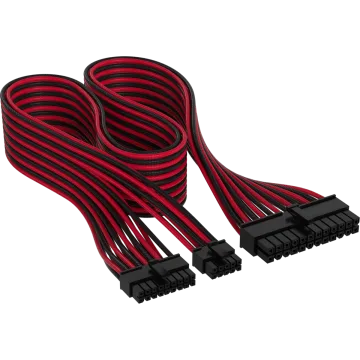 Premium Individually Sleeved ATX 24-Pin Cable Type 5 Gen 5, Red/Black