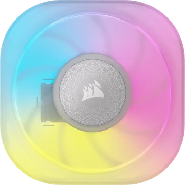 iCUE LINK AIO-Pumpenkappenmodul – VRM-Lüfter – Weiß