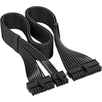 Corsair Type-4 Debossed ATX Motherboard (24-pin) Cable, 610mm, Black