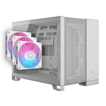 2500D Airflow Case White with RX120 Triple Starter Kit