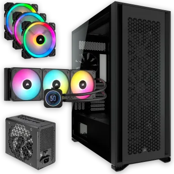 7000D Airflow with Power Supply, AIO Cooler, and Fans Bundle Deal