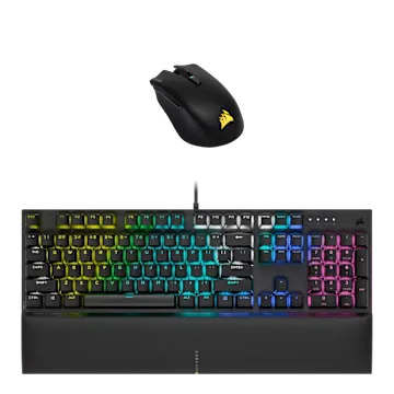 K60 Gaming Keyboard and Harpoon Wireless Gaming Mouse Bundle