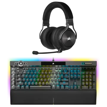 Corsair Premium Gaming Bundle - Virtuoso XT Headset and K100 OPX Keyboard