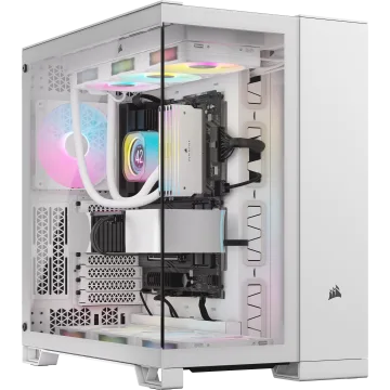 6500X Mid-Tower Dual Chamber PC Case - White