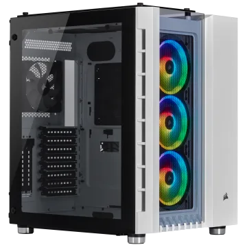 Crystal Series 680X RGB ATX High Airflow Tempered Glass Smart Case — White
