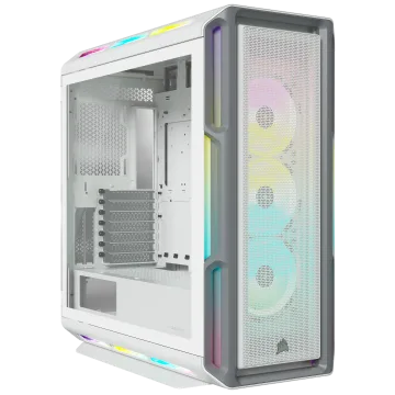 iCUE 5000T RGB Tempered Glass Mid-Tower ATX PC Case — White
