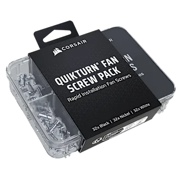 QuikTurn® Fan Screw Pack (Black/Nickel/White)