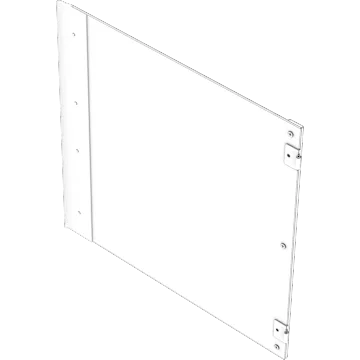 9000D/1000D Replacement Tempered Glass Side Panel, White