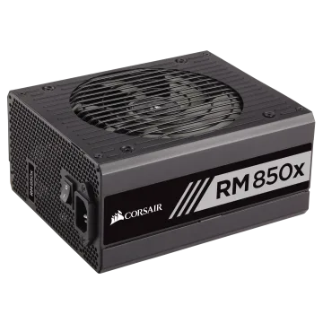 RMx Series™ RM850x — 850 Watt 80 PLUS® Gold Certified Fully Modular PSU (NA) (Refurbished)