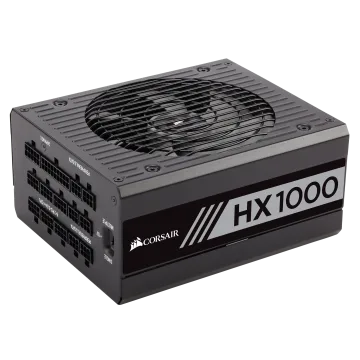 HX Series™ HX1000 — 1000 Watt 80 PLUS® PLATINUM Certified Fully Modular PSU (EU) (Refurbished)