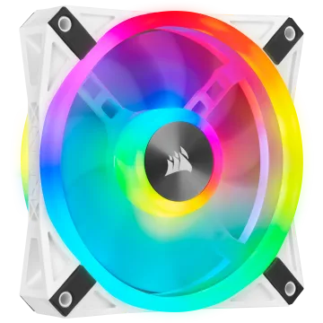 iCUE QL120 RGB 120mm PWM White Fan — Single Pack
