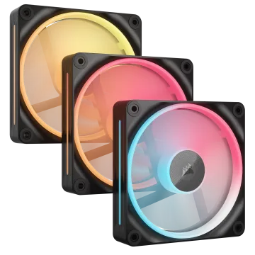 iCUE LINK LX120-R RGB 120-mm-Starter-Kit mit umgekehrtem PWM-Lüfter