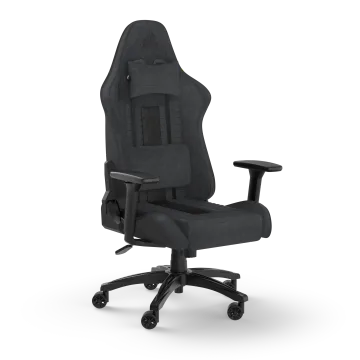 TC100 RELAXED Gaming Chair - Fabric Black/Grey (UK)
