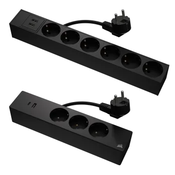 Steckdosenleisten und Kabelbox für die Platform Series (EU)