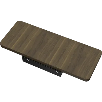 Platform Series - Extension de bureau, bois, lasure à teinte noyer foncé