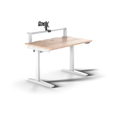 Platform:4 Elevate Desk - Wood, Light Pine Stain