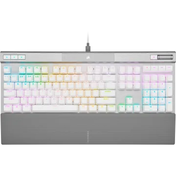 K70 PRO RGB Optical-Mechanical Gaming Keyboard with PBT DOUBLE SHOT PRO Keycaps — White