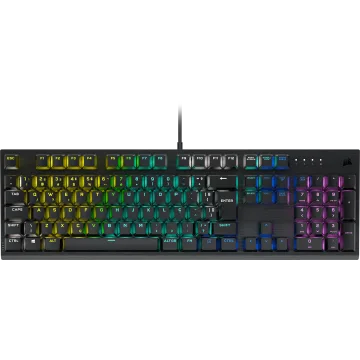 K60 RGB PRO Mechanical Gaming Keyboard — 100% CHERRY MV Mechanical Keyswitches — Black