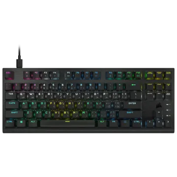 K60 PRO TKL RGB Tenkeyless Optical-Mechanical Gaming Keyboard — CORSAIR OPX Switch — (AR)