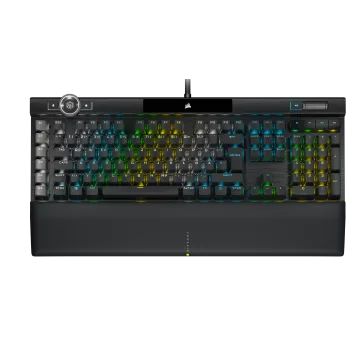 K100 RGB Optical-Mechanical Gaming Keyboard — CORSAIR OPX Switch — Black (DE)