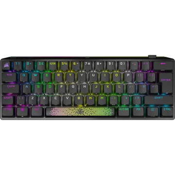 K70 PRO MINI WIRELESS 60% Mechanical CHERRY MX Red Switch Keyboard with RGB Backlighting - Black