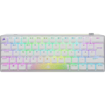 K70 PRO MINI WIRELESS 60% Mechanical CHERRY MX Speed Switch Keyboard with RGB Backlighting - White (DE)