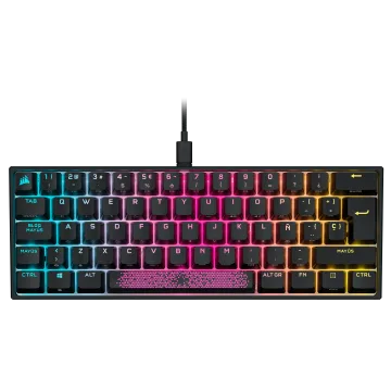 K65 RGB MINI 60% Mechanical Gaming Keyboard — CHERRY MX SPEED — Black (ES)