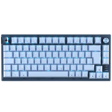 K65 PLUS 75% RGB Mechanical Gaming Keyboard for Mac and PC – Glacier Blue (DE)