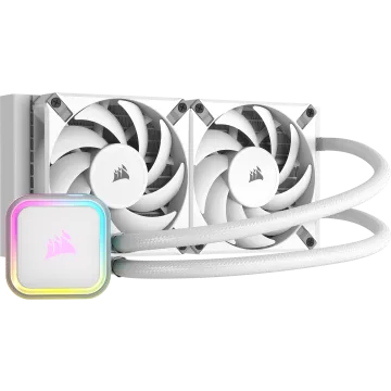 iCUE H100i RGB ELITE Liquid CPU Cooler - White
