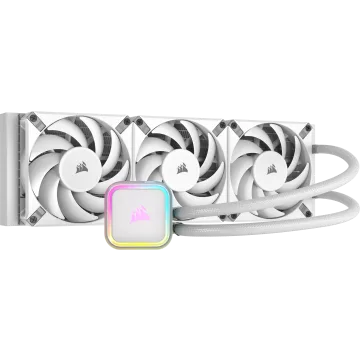 iCUE H150i RGB ELITE Liquid CPU Cooler - White