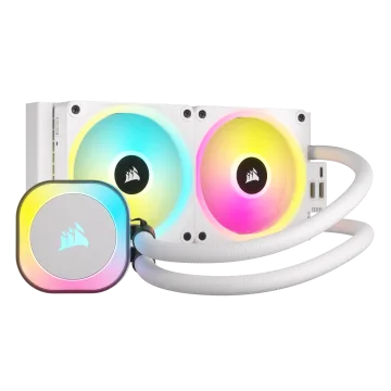 iCUE LINK H100i RGB AIO Liquid CPU Cooler - White