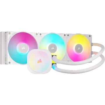 iCUE LINK TITAN 360 RX RGB AIO 水冷式 CPU クーラー - ホワイト
