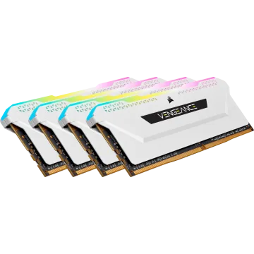 VENGEANCE RGB PRO SL 32GB (4x8GB) DDR4 DRAM 3200MHz C16 Memory Kit – White