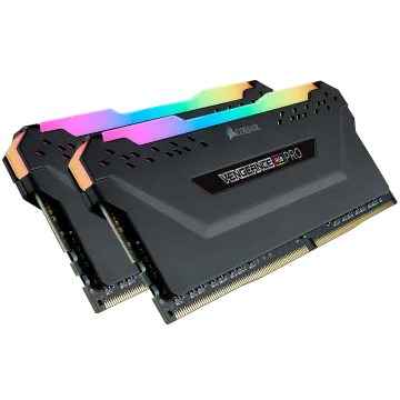 VENGEANCE® RGB PRO 16GB (2 x 8GB) DDR4 DRAM 3200MHz C16 Memory Kit — Black