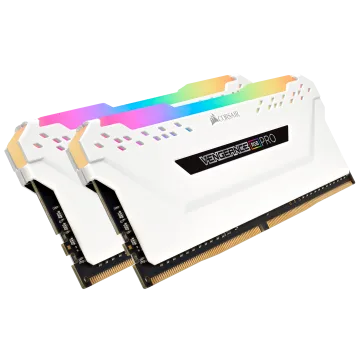 VENGEANCE® RGB PRO 32GB (2 x 16GB) DDR4 DRAM 3200MHz C16 Memory Kit — White