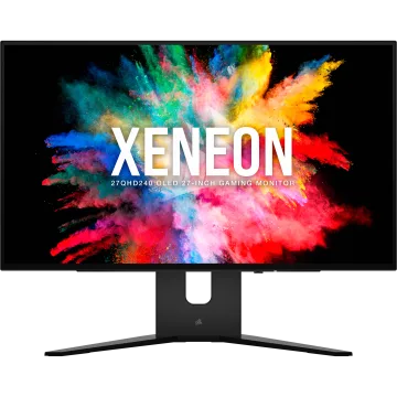 Monitor OLED para juegos CORSAIR XENEON 27QHD240 de 27", 2.560 × 1.440, 240 Hz, 0,03 ms GtG, HDR con 1.000 nits de brillo máximo, relación de contraste de 1,5 M:1, 1.070 millones de colores (PE)