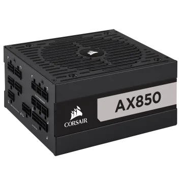 AX Series™ AX850 — 850 Watt 80 PLUS® Titanium Certified Fully Modular ATX PSU (AR)