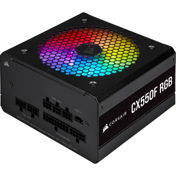 CX Series™ CX550F RGB — 550 Watt 80 Plus® Bronze Certified Fully Modular RGB PSU (WW)