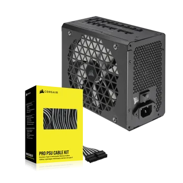 RM1200x Shift with Premium Sleeved Type-5 Pro Cables Kit - White/Black