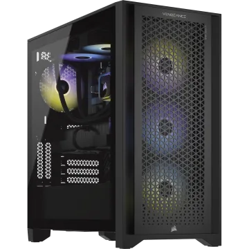 CORSAIR VENGEANCE i7400 Gaming PC: Intel Core i5-13600K, NVIDIA RTX 4060 Ti, 16GB DDR4 3200 MHz Memory, 1TB NVMe SSD