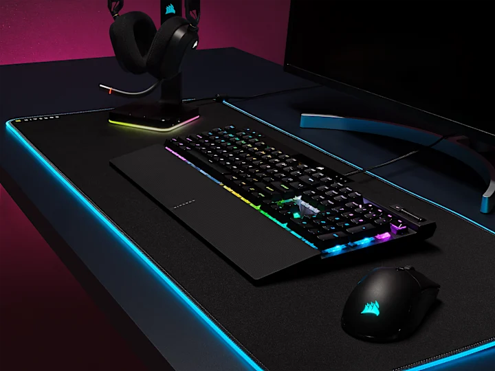 K70 PRO RGB Optical-Mechanical Gaming Keyboard with PBT DOUBLE SHOT PRO Keycaps