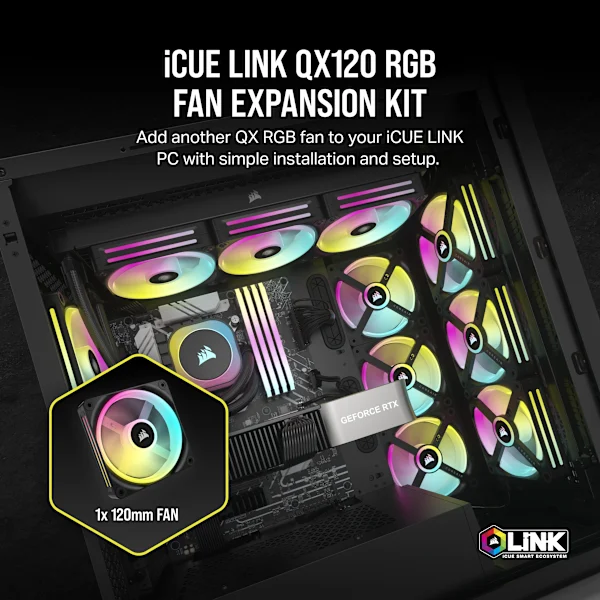 iCUE LINK QX MAX RGB SERIES FANS
