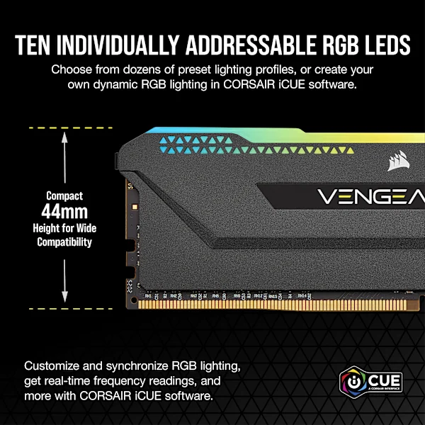 Memória Corsair Vengeance RGB PRO SL Iluminada
