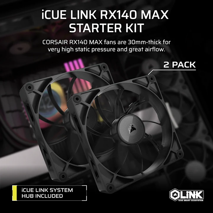 iCUE LINK RX140 MAX 120mm PWM