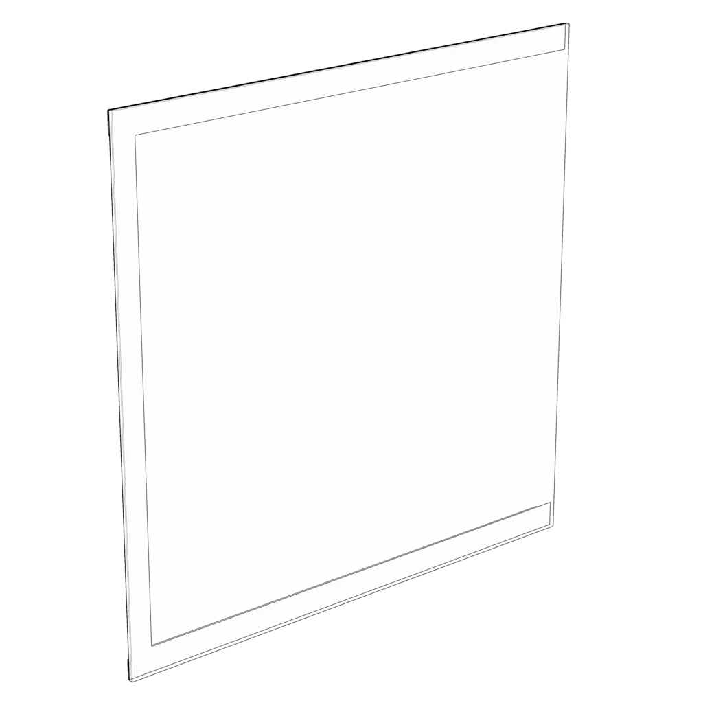 2800X Replacement Left Side Tempered Glass Panel