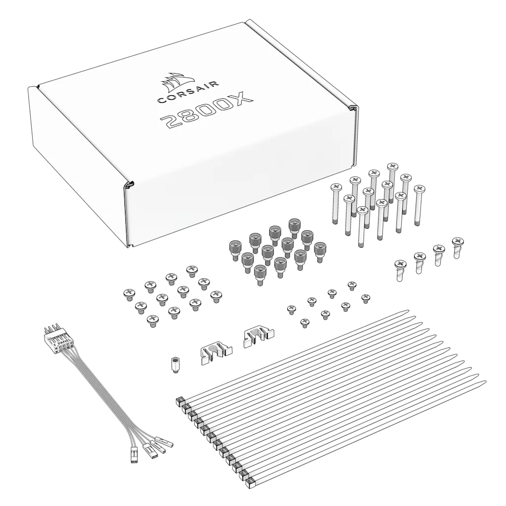 2800X Replacement Accessory Box & GPU Anti Sag
