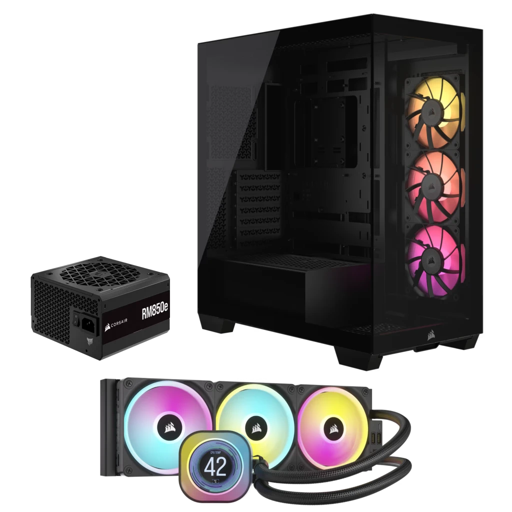 よく見る「芸能人が愛用 iCUE Link 3500X RGB Black All-in-One Bundle PCケース(自作PC用)