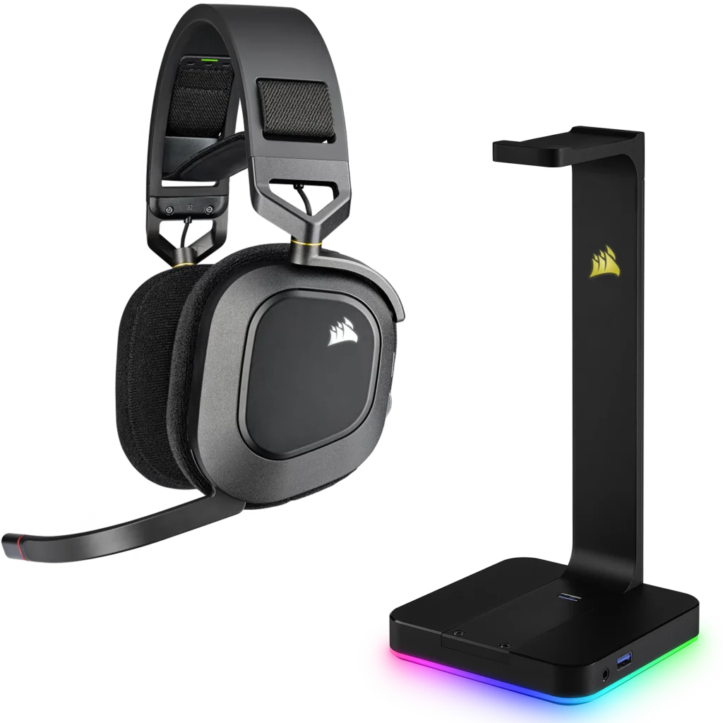 Corsair RGB Headset Bundle - HS80 RGB Wireless Headset and