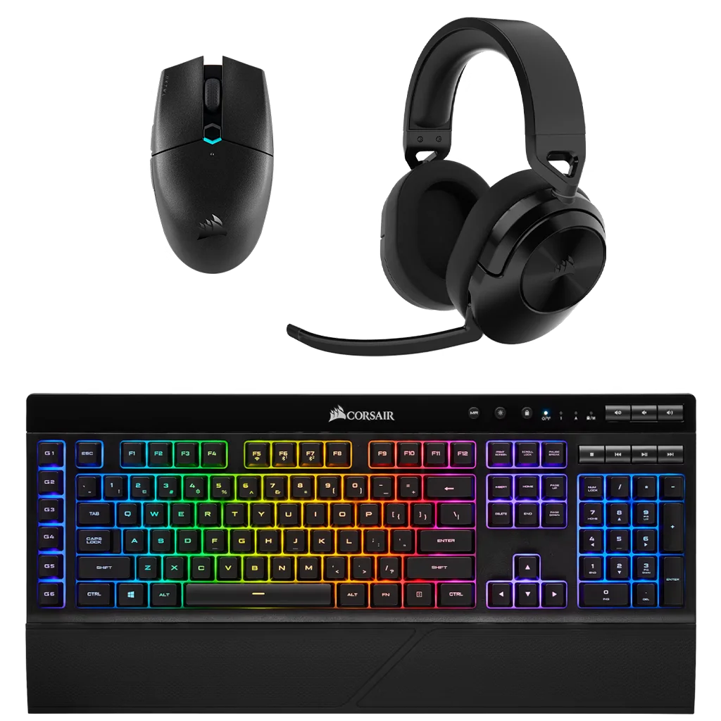 Corsair 3PC Wireless Gaming Bundle - K57 Wireless Keyboard