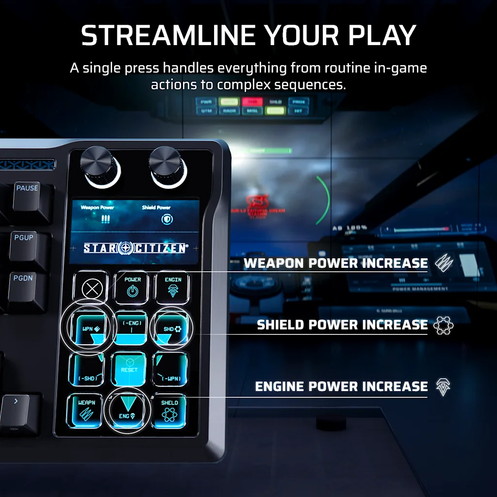 GALLEON 100 SD Stream Deck内蔵メカニカルキーボード (UK)